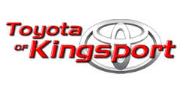 Toyota dealership logo with text "toyota of kingsport" featuring the iconic toyota emblem